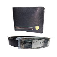 Friendship Day Gift to Hyderabad contain Gents Farrari Wallet With U S polo Belt