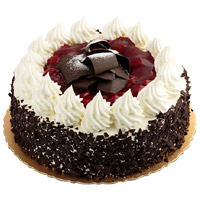 Place Order  for Friendship Day Cakes contains 1 Kg Black Forest Cake in Hyderabad From 5 Star Hotel