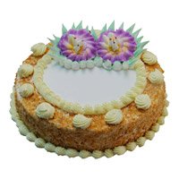 Order Rakhi and Eggless Cakes. 500 gm Eggless Butter Scotch Cakes to Hyderabad online