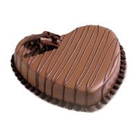 Best Valentine's Day Cakes to Hyderabad - Heart Shape Chocolate Heart Cake in vijayawada