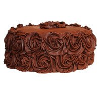 Rakhi to Hyderabad With 3 Kg Chocolate Cake From 5 Star Bakery