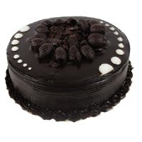 Deliver Cakes for Friendship Day that is 2 Kg Online Eggless Chocolate Cake in Hyderabad