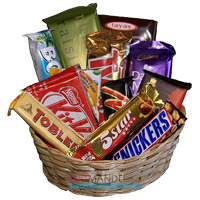 Basket Assorted Chocolates in Hyderabad. Christmas Gifts in Hyderabad