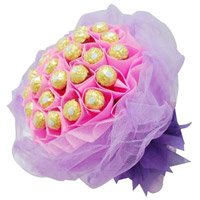New Year Gifts and Chocolates to Vizag consisting 40 Pcs Ferrero Rocher Bouquet Hyderabad
