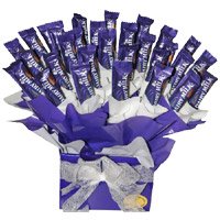 Deliver Diwali Gifts in Hyderabad comprising Dairy Milk Chocolate Bouquet 32 Chocolates to Hyderabad India