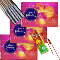 3 Celebrations Pack with 1 Box of Rocket and 1 Box of Sparkle. Send Diwali Gifts to Hyderabad.