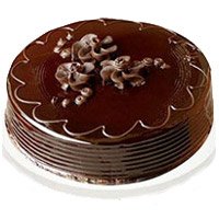 Send Rakhi with 1 Kg Eggless Chocolate Truffle Cakes in Hyderabad Online