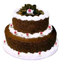 Order 3 Kg 2 Tier Eggless Black Forest Cakes in Hyderabad India for Diwali Hyderabad