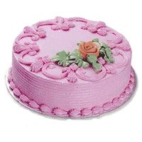 Order for 1 Kg Eggless Strawberry Cakes in Hyderabad From 5 Star Bakery on Diwali