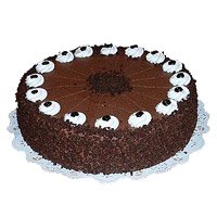 Send New Year Cake to Vizag for 1 Kg Eggless Chocolate Cake in Hyderabad From Taj