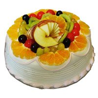 Send 1 Kg Eggless Fruit Diwali Cake in Hyderabad From 5 Star Bakery