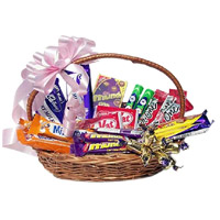 Place online Order for Basket of Indian Assorted Diwali Chocolate to Hyderabad