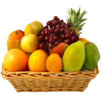 Gifts in Hyderabad to Send 3 Kg Fresh Fruits to Hyderabad in Basket for Friendship Day