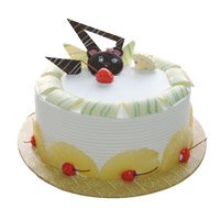 Best Friendship Day Cakes in Hyderabad that includes 1 Kg Eggless Pineapple Cake From 5 Star Hotel