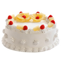 Send Cake to Hyderabad - Pineapple Cake From 5 Star
