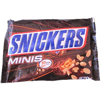Christmas Gifts in Hyderabad comprising Snickers Miniatures