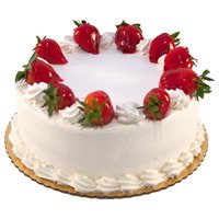 Best 1 Kg Strawberry Diwali Cakes Delivery in Hyderabad From 5 Star Bakery