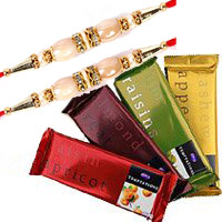 Send 4 Cadbury Temptation Chocolates With 3 Red Roses with Online Rakhi to Hyderabad