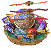 Basket of Chocolates and Rakhi Gift Delivery in Hyderabad and Cookies