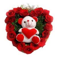 Send Flowers with Teddy to Hyderabad