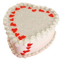Heart Shaped Cakes to Hyderabad : Valentine's Day Cake in Nizamabad