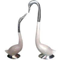 Christmas Gifts to Hyderabad containing A Pair of Saras in Alumnium