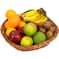 Online Delivery Diwali Gifts in Hyderabad including 2 Kg Fresh Fruits Basket