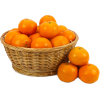 New Year Gifts to Hyderabad Same Day incorporated 18 pcs Fresh Orange Basket