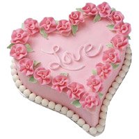 Valentine's Day Heart Cakes to Hyderabad