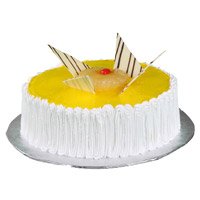 1 Kg Pineapple Cake From Taj Cake. New Year Cake in Vizag
