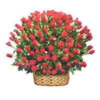 Same Day Christmas Flower Delivery in Hyderabad comprising Red Roses Basket 250 Flowers