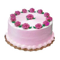Online 500 gm Strawberry Cake. Send Diwali Cakes to Hyderabad