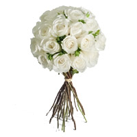 Send Flowers to Hyderabad : 24 White Roses